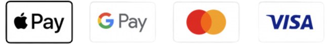 Credit/Debit Card, Apple Pay or Google Pay